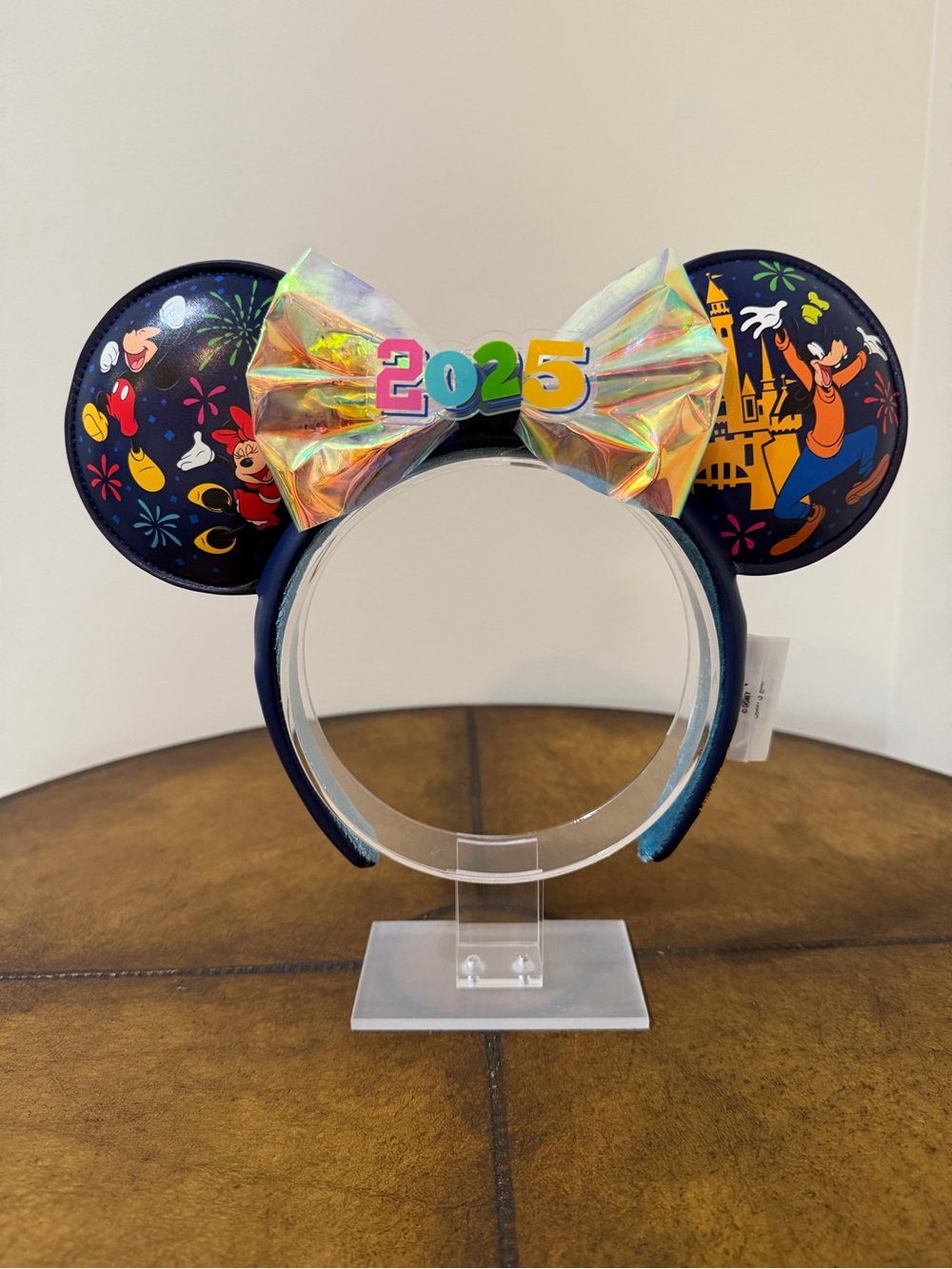 NEW DISNEYLAND RESORT MICKEY FRIENDS FIREWORKS IRIDESCENT BOW 2025 EARS HEADBAND